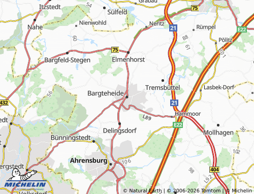 Mapa MICHELIN Bargteheide - ViaMichelin