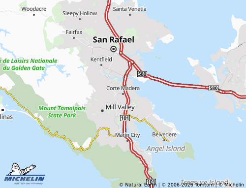 Mappa MICHELIN Corte Madera - ViaMichelin
