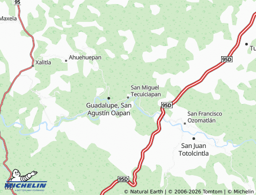 Kaart MICHELIN San Miguel Tecuiciapan - ViaMichelin