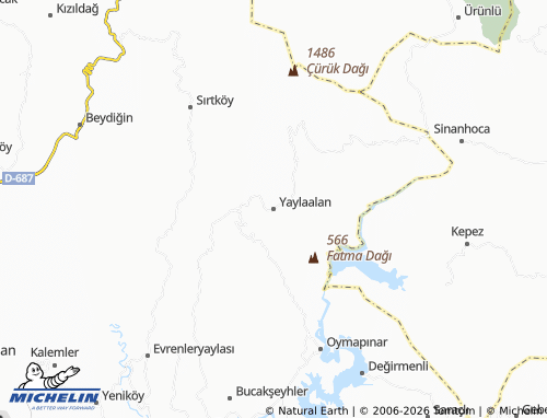 MICHELIN Yaylaalan map - ViaMichelin