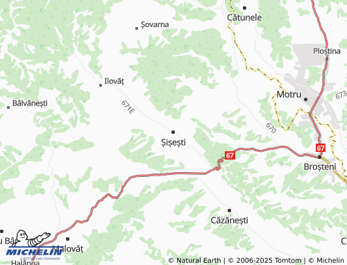 MICHELIN Șișești map - ViaMichelin