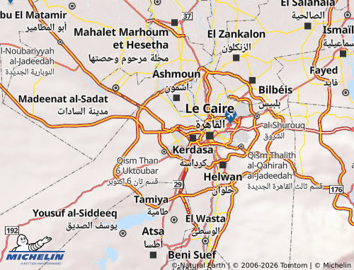 Mapa MICHELIN El Sheikh Zaid - ViaMichelin