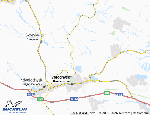 MICHELIN Vochkivtsi map - ViaMichelin