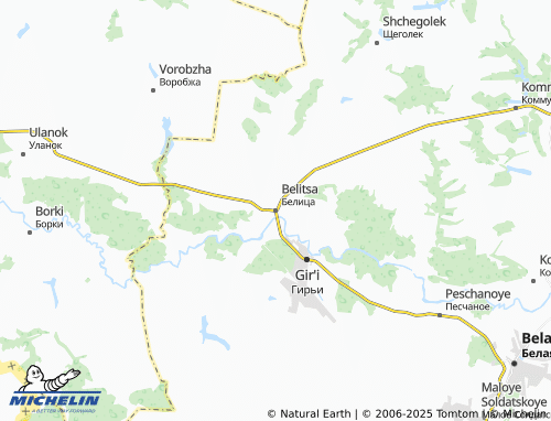 MICHELIN Belitsa map - ViaMichelin