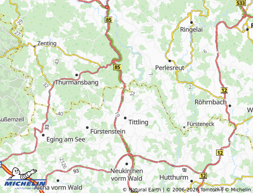 Mapa MICHELIN Hohenwart - ViaMichelin
