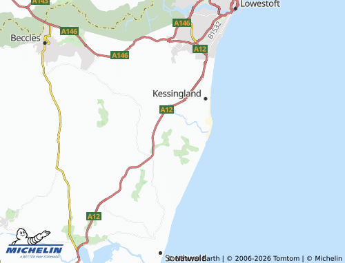 Carte MICHELIN Benacre - ViaMichelin