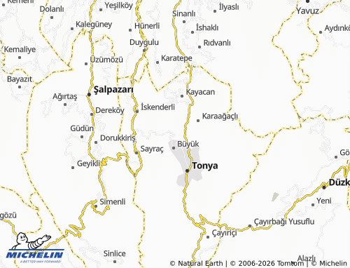 MICHELIN Melikşah map - ViaMichelin
