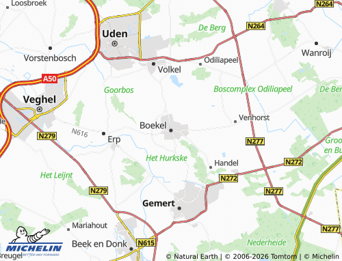 MICHELIN Boekel map - ViaMichelin