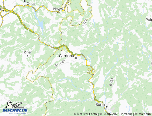MICHELIN-Landkarte Cardona - ViaMichelin