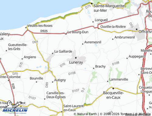 Mapa MICHELIN Luneray - ViaMichelin