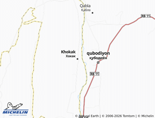 Mappa MICHELIN Khokak - ViaMichelin