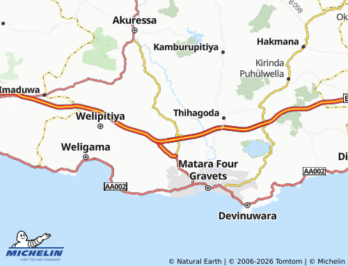 Carte MICHELIN Malimbada South - ViaMichelin