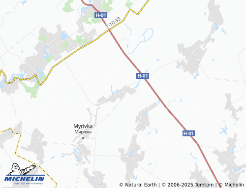 MICHELIN Antonivka map - ViaMichelin