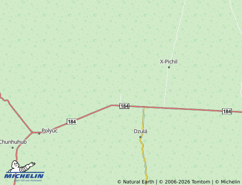 Mappa MICHELIN X-Yatil - ViaMichelin