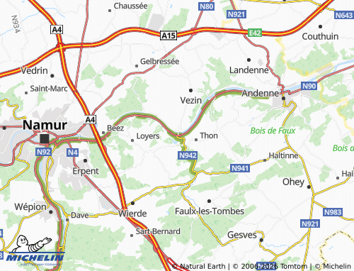 MICHELIN Samson map - ViaMichelin