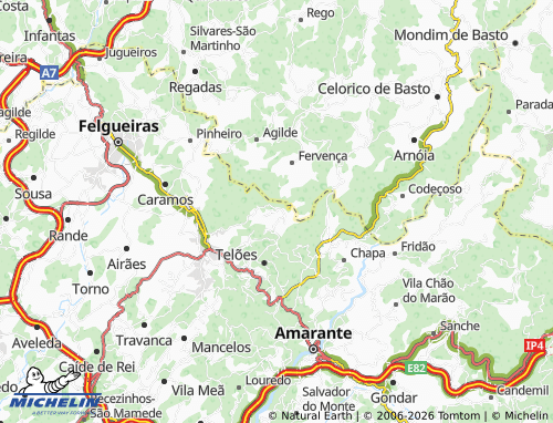 MICHELIN Campo map - ViaMichelin
