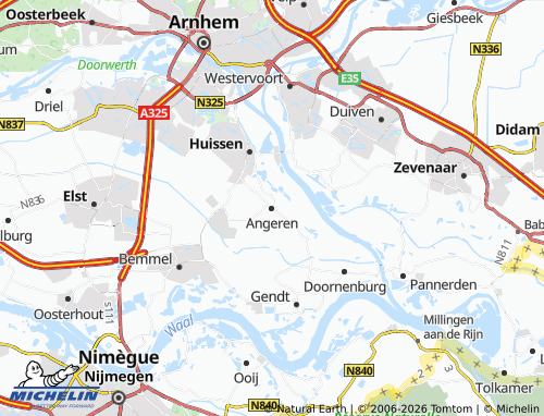Carte MICHELIN Angeren - ViaMichelin