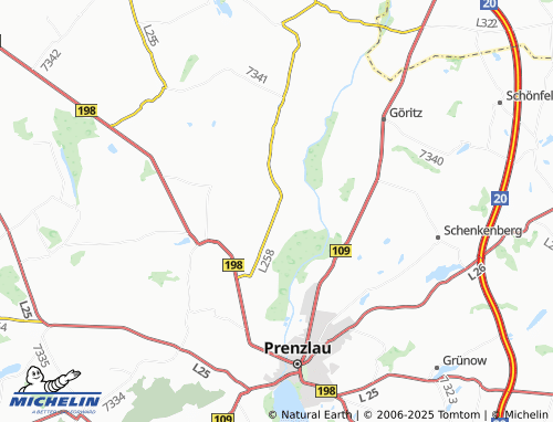 MICHELIN Schönwerder map - ViaMichelin