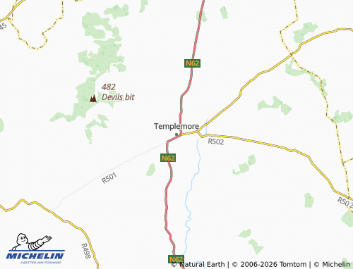 Kaart MICHELIN Templemore - ViaMichelin