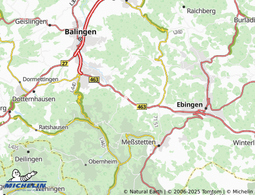 Mappa MICHELIN Laufen an der Eyach - ViaMichelin
