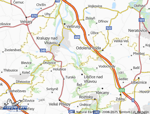 Carte MICHELIN Dolany nad Vltavou - ViaMichelin