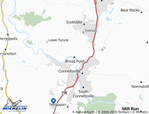 Mappa MICHELIN Broad Ford - ViaMichelin
