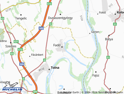 Mapa MICHELIN Fadd - ViaMichelin