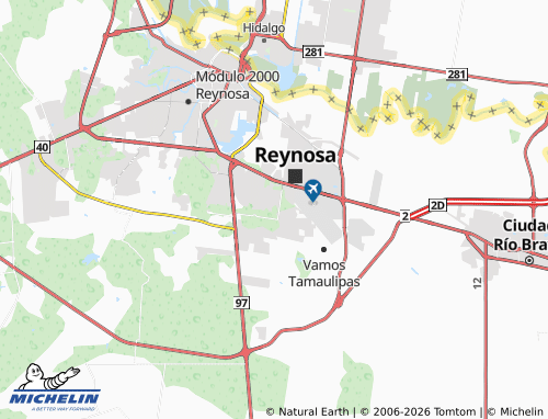 MICHELIN Rigoberto Garza Cantú, Independencia map - ViaMichelin