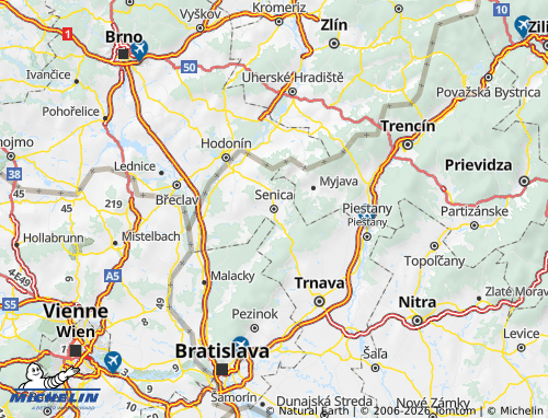 MICHELIN-Landkarte Senitz - ViaMichelin