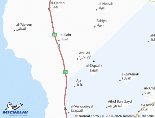 MICHELIN-Landkarte Abu Ali - ViaMichelin
