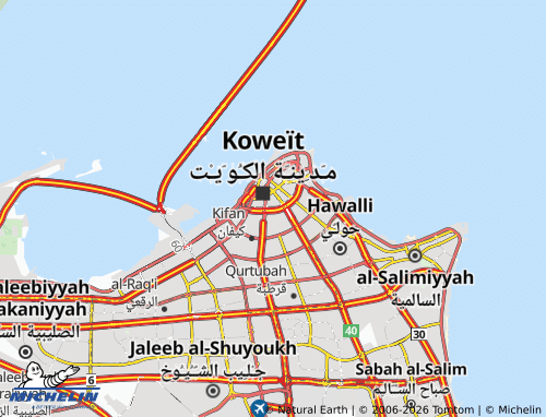 Mappa MICHELIN al-Hizam al-'Akhdar 2 - ViaMichelin