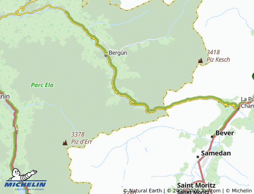 MICHELIN Preda map - ViaMichelin