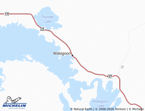 MICHELIN-Landkarte Wabigoon - ViaMichelin