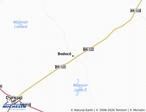 Carte MICHELIN Bodocó - ViaMichelin