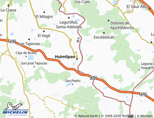 MICHELIN-Landkarte Huimilpan - ViaMichelin
