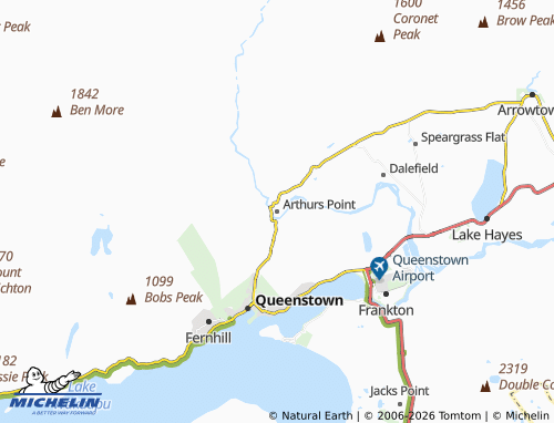 Mapa MICHELIN Arthurs Point - ViaMichelin