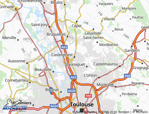 Mappa MICHELIN Castelginest - ViaMichelin