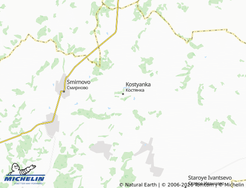 MICHELIN-Landkarte Kostyanka - ViaMichelin