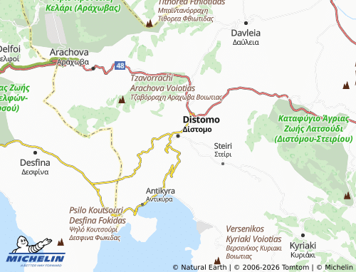 MICHELIN Distomo map - ViaMichelin