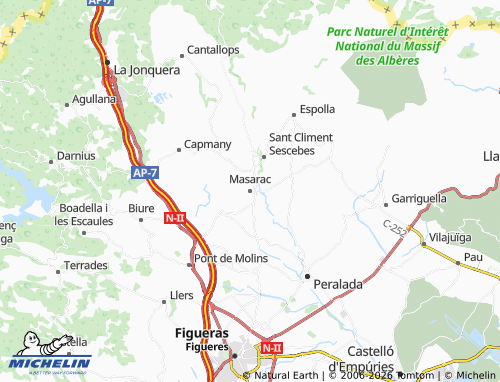 Carte MICHELIN Masarac - ViaMichelin