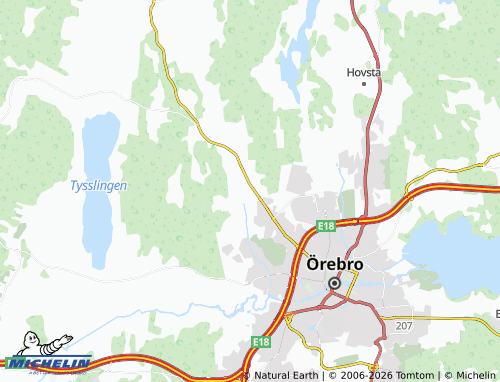 MICHELIN Södra Runnaby map - ViaMichelin