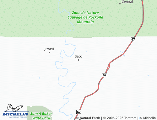 Mapa MICHELIN Saco - ViaMichelin