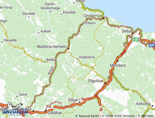 Mappa MICHELIN Etxebarria - ViaMichelin
