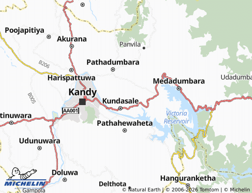 MICHELIN Dambarawa map - ViaMichelin