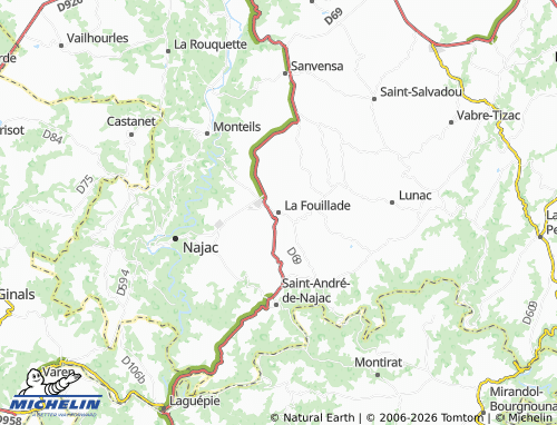 Mappa MICHELIN La Fouillade - ViaMichelin