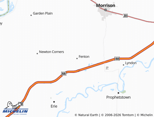 Mapa MICHELIN Fenton - ViaMichelin
