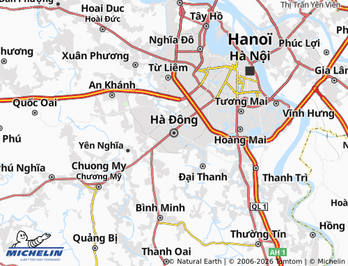 MICHELIN Hà Đông map - ViaMichelin