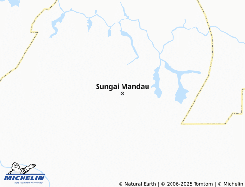 MICHELIN Sungai Mandau map - ViaMichelin