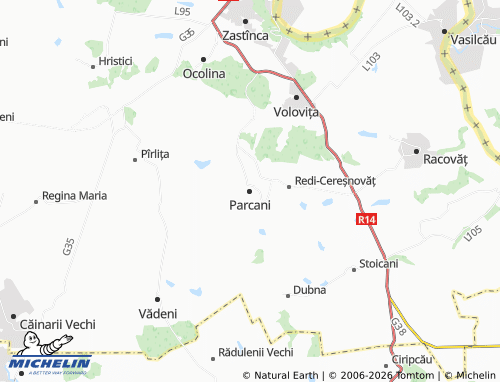 MICHELIN Parcani map - ViaMichelin