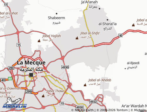 MICHELIN-Landkarte al-Khadra' - ViaMichelin